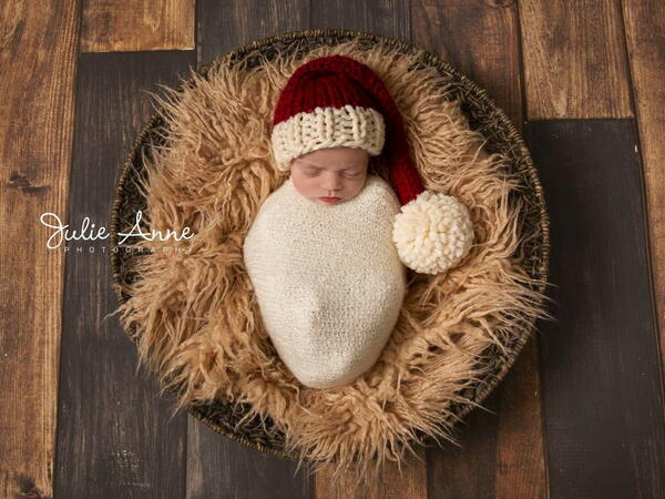 Christmas Santa Stocking Cap Baby Children