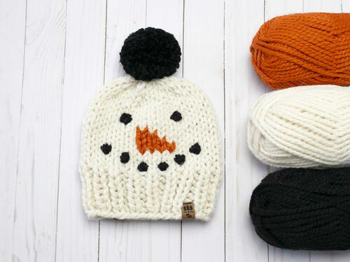 Snowman Pompom Toque Winter Hat Children Women Christmas Winter Snowman Pompom Toque Winter Hat Children Women Christmas Winter