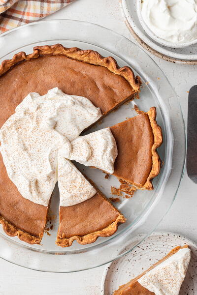 Eggless Pumpkin Pie