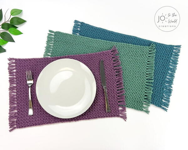 Easy Free Crochet Placemat Pattern Easy Free Crochet Placemat Pattern
