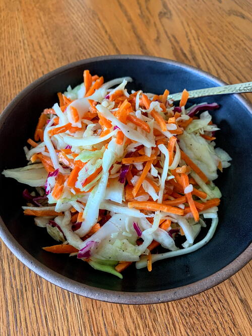 Cabbage and Carrot Slaw Cabbage and Carrot Slaw