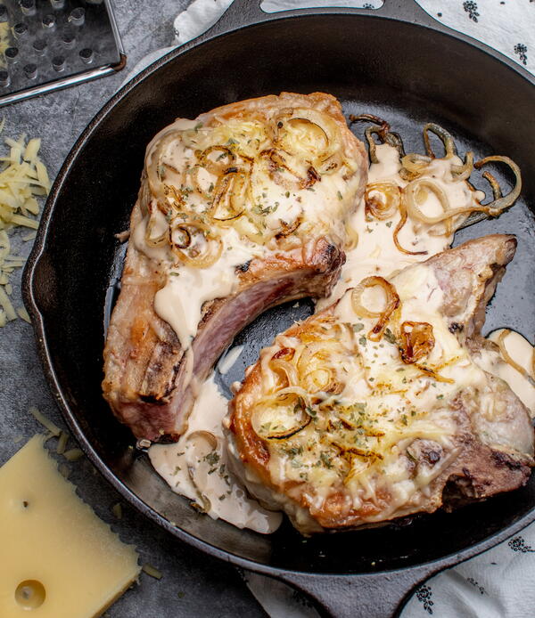 Sour Cream and Onion Pork Chops