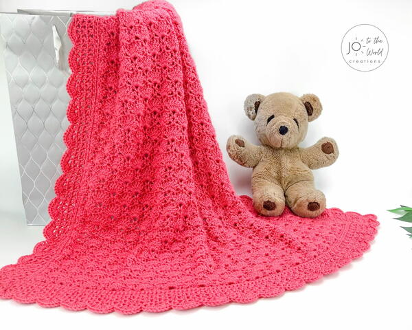 Lacy Baby Blanket Crochet Pattern Lacy Baby Blanket Crochet Pattern