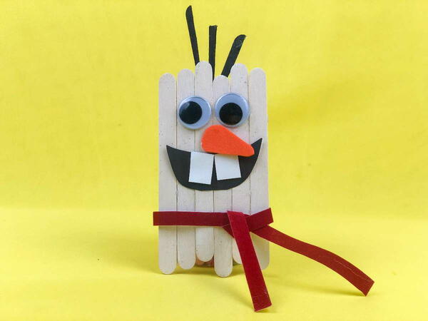 Cute Olaf Inspired Snowman Craft Cute Olaf Inspired Snowman Craft