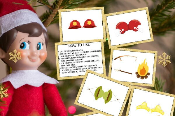 Elf On The Shelf Printable Props no Special Supplies Needed Elf On The Shelf Printable Props (no Special Supplies Needed)