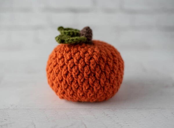 Textured Crochet Pumpkin Textured Crochet Pumpkin