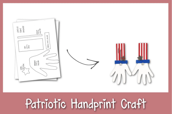 Patriotic Handprint Craft Patriotic Handprint Craft