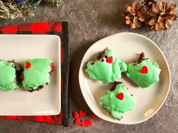 Easy And Fun Grinch Brownies Recipe Easy And Fun Grinch Brownies Recipe
