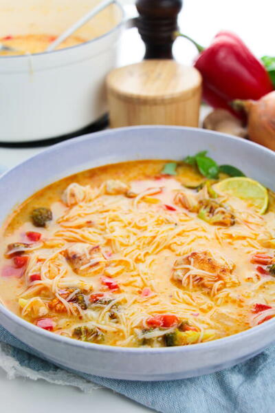 Thai Red Curry Chicken Soup Thai Red Curry Chicken Soup
