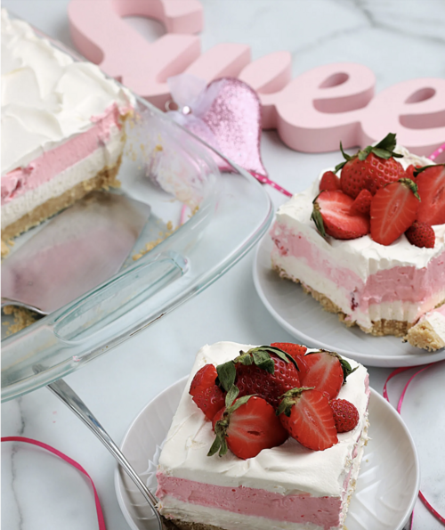 No Bake Strawberry Lasagna No Bake Strawberry Lasagna