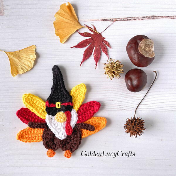 Crochet Turkey Gnome Crochet Turkey Gnome
