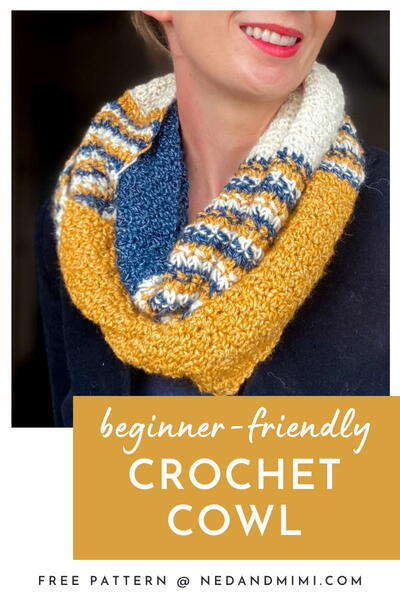 Orla Striped Crochet Infinity Scarf Orla Striped Crochet Infinity Scarf