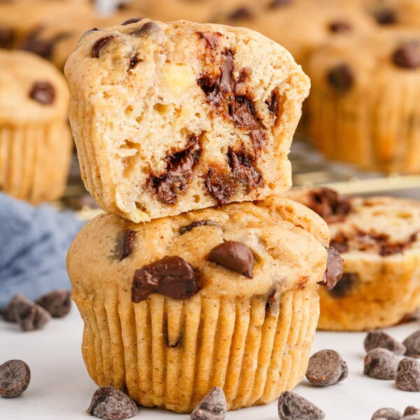 Chocolate Chip Banana Muffins Chocolate Chip Banana Muffins