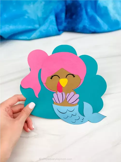 Disguise A Turkey Mermaid Craft Disguise A Turkey Mermaid Craft