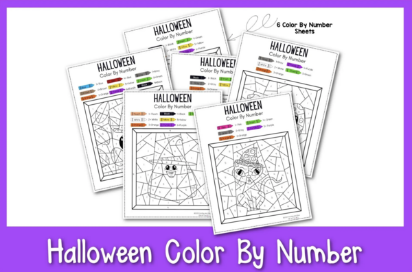 Halloween Color By Number Halloween Color By Number