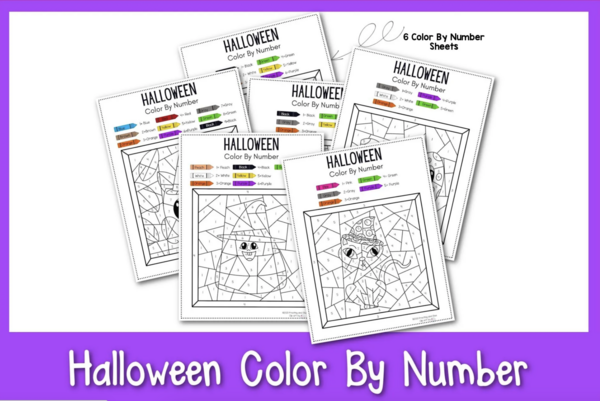 Halloween Color By Number Printable Halloween Color By Number Printable