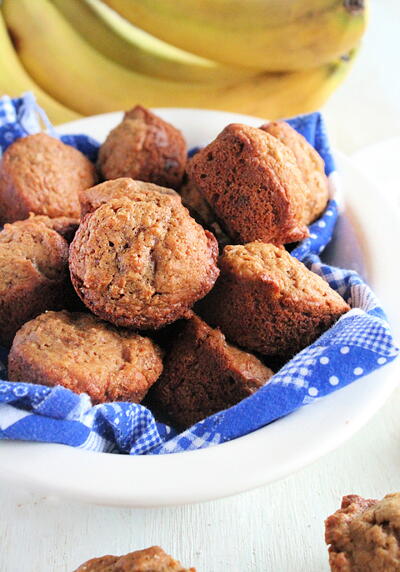 Mini Peanut Butter And Banana Muffins Mini Peanut Butter And Banana Muffins