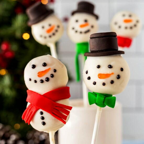Snowman Cake Pops Snowman Cake Pops