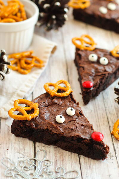 Reindeer Brownies Reindeer Brownies
