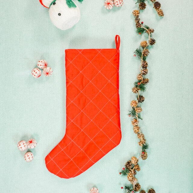 Free Quilted Christmas Stocking Pattern Free Quilted Christmas Stocking Pattern