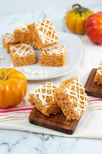 Pumpkin Rice Krispie Treats