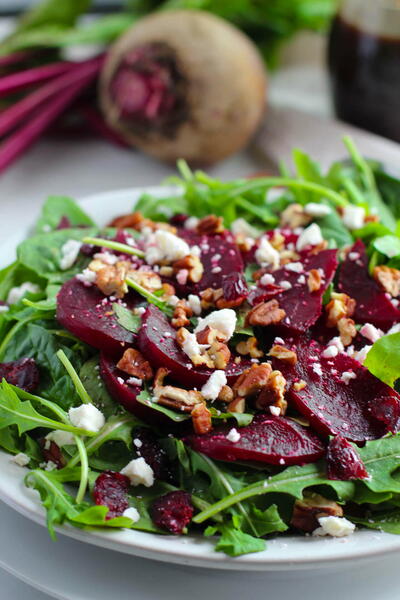 Roasted Beetroot Salad With Feta And Balsamic Roasted Beetroot Salad With Feta And Balsamic