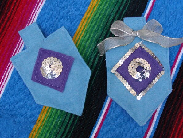 Felt Dreidel Ornaments Felt Dreidel Ornaments