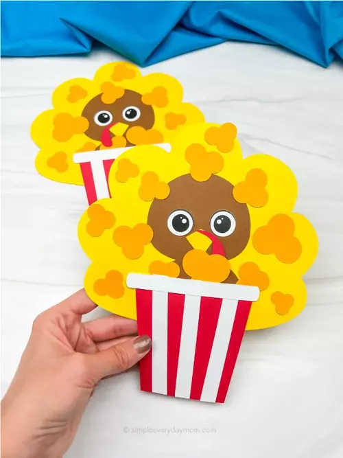 Popcorn Turkey Disguise Craft Popcorn Turkey Disguise Craft