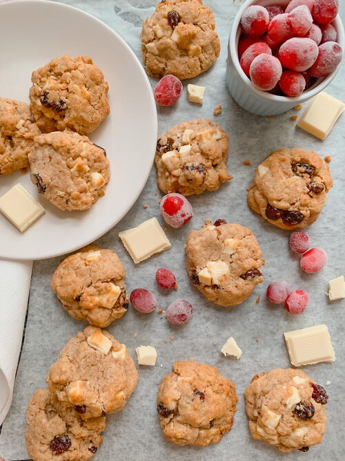White Chocolate Cranberry Cookies White Chocolate Cranberry Cookies