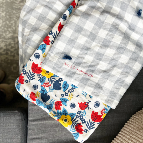 A Hand-Tied Whole Cloth Preschool Quilt A Hand-Tied Whole Cloth Preschool Quilt