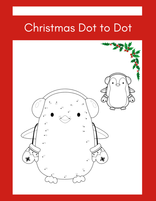 Penguin Dot-to-dot Worksheet Penguin Dot-to-dot Worksheet