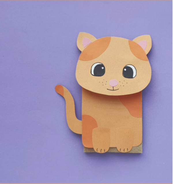 Cat Paper Bag Puppet