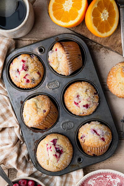 One-bowl Cranberry Orange Muffins