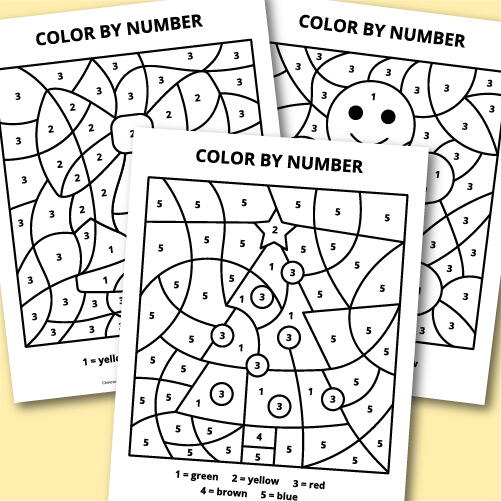 Christmas Color By Number Pages Christmas Color By Number Pages