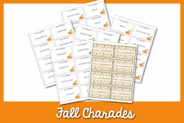 50 Fun Fall Charades Ideas For The Whole Family 50 Fun Fall Charades Ideas For The Whole Family