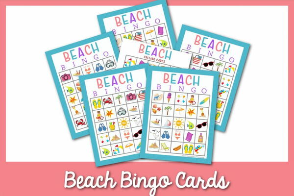 Free Beach Bingo Game Cards Free Beach Bingo Game Cards
