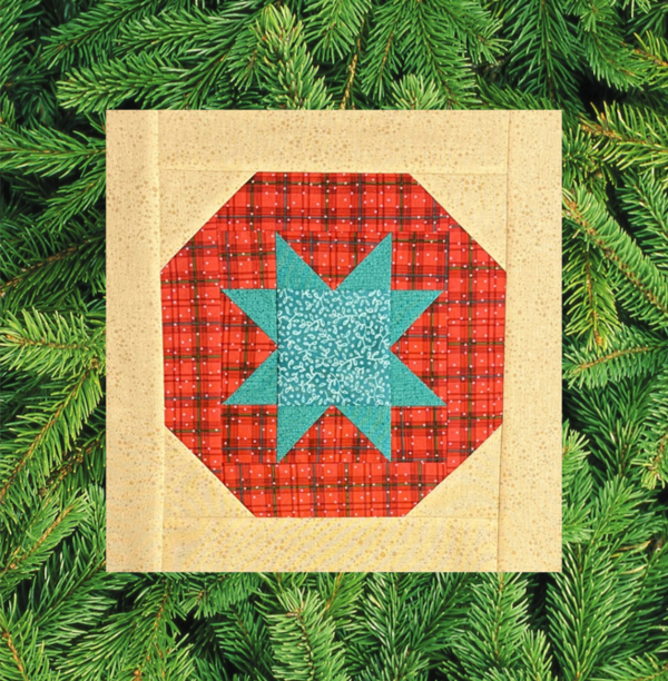 Star Christmas Ornament Block Star Christmas Ornament Block