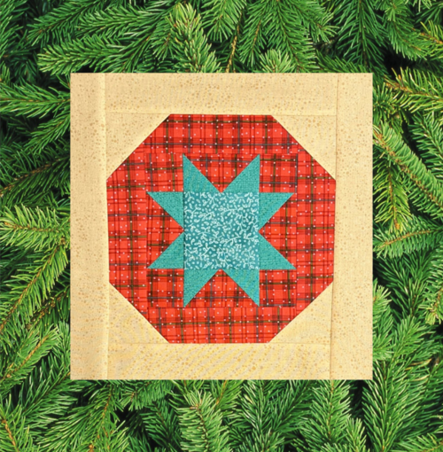 Star Christmas Ornament Block Star Christmas Ornament Block