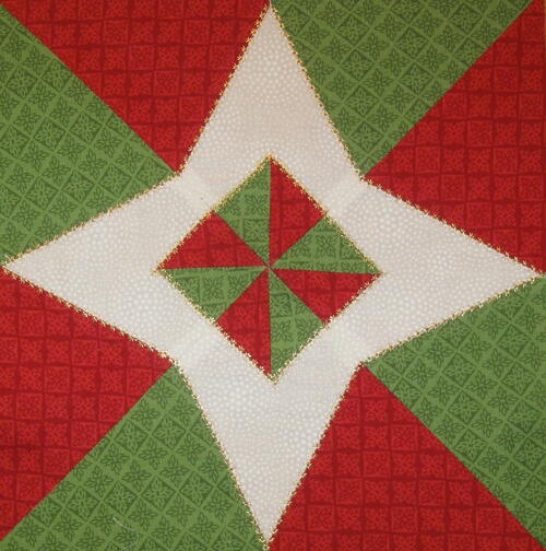 Christmas Star Quilt Block Christmas Star Quilt Block