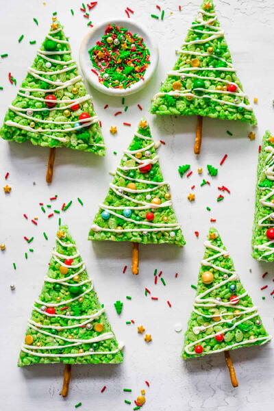 Rice Krispie Christmas Trees