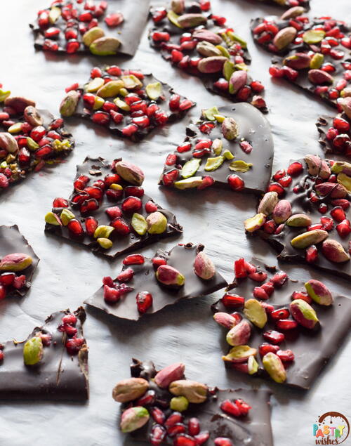 Chocolate Pomegranate Bark Chocolate Pomegranate Bark