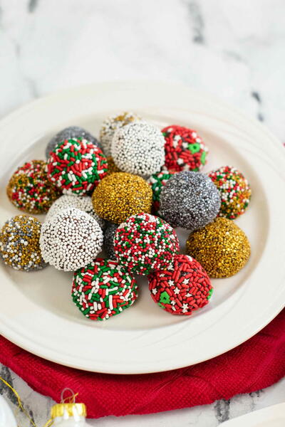 Christmas Brownie Balls