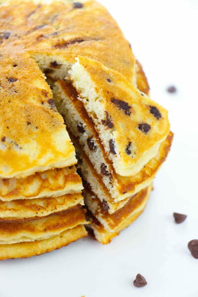 Chocolate Chip Cake Mix Pancakes Chocolate Chip Cake Mix Pancakes
