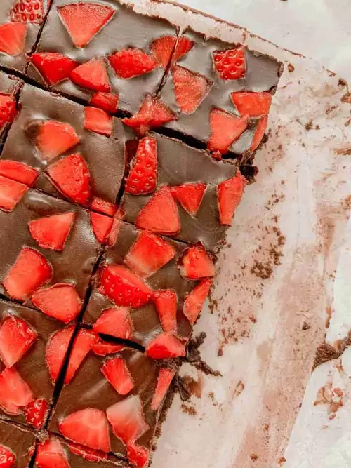Chocolate Strawberry Vegan Fudge Recipe Chocolate Strawberry Vegan Fudge Recipe