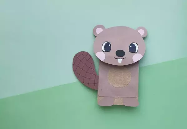 Paper Bag Beaver Puppet Paper Bag Beaver Puppet
