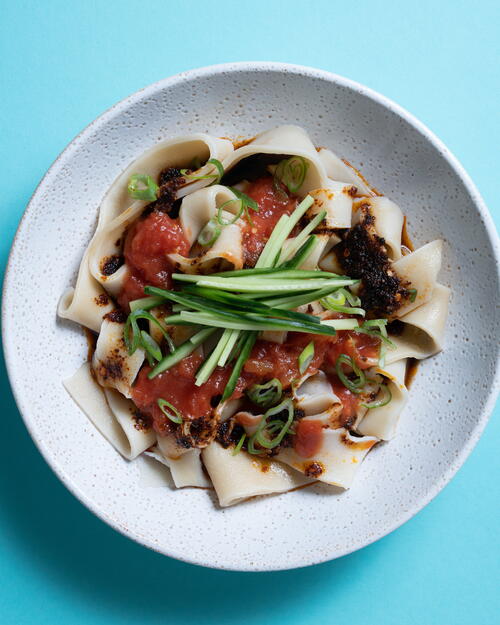 Hand-Smacked Hot Sauce Noodles Hand-Smacked Hot Sauce Noodles