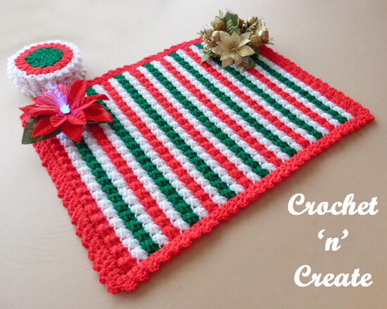 Christmas Crochet Table Mat Christmas Crochet Table Mat