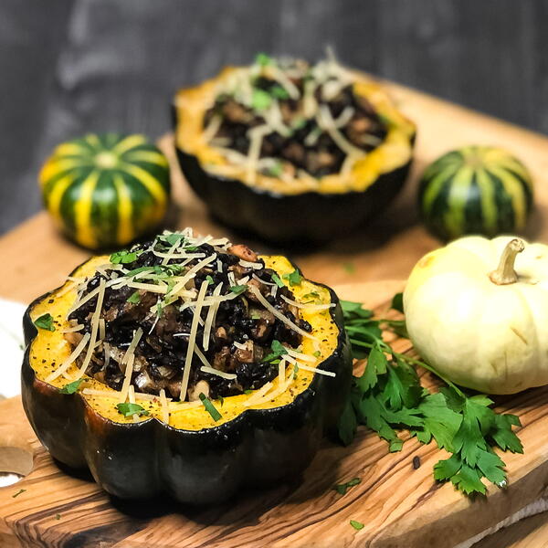 Vegetarian Stuffed Acorn Squash