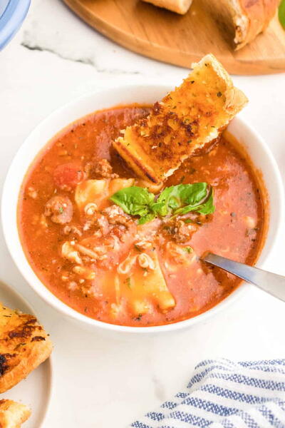 Easy Lasagna Soup