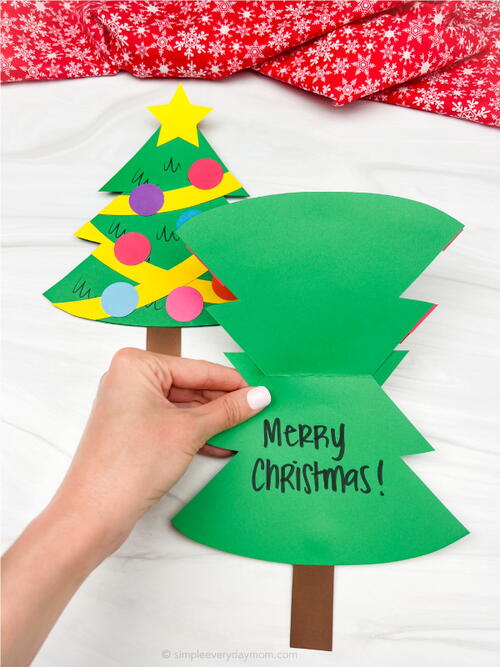 Christmas Tree Card Craft Christmas Tree Card Craft